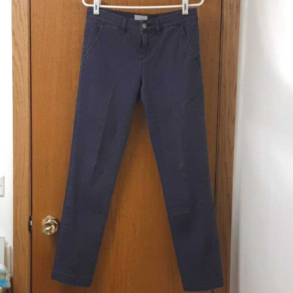 Navy Caslon Anthropologie straight leg pants